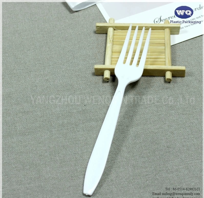 7inch White Plastic Cutlery-Disposable Cutlery Packs-disposable plastic knives-disposable soup spoons-prewrapped Cutlery