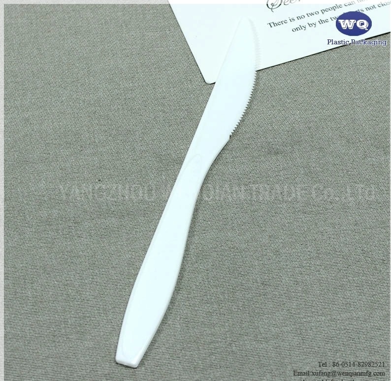 7inch White Plastic Cutlery-Disposable Cutlery Packs-disposable plastic knives-disposable soup spoons-prewrapped Cutlery