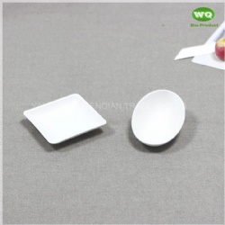 Sugarcane Pulp Sauce Dip Dish-100% Biodegradable Container Disposable Sugarcane Pulp Soy Sauce Dish