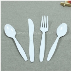 6inch Medium Weight White Disposable Plastic Cutlery Kits-Heavyweight Disposable Plastic Utensils Plastic Silverware