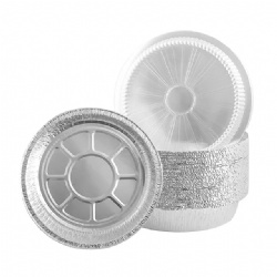 7 8 9 inch round foil pizza pan aluminium foil tray containers with lid
