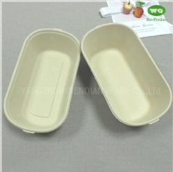 1000ml Bleached/Unbleached Wheat Straw Lunch Box Portable Serving Bowl Set To Pack Foods Biodegradable Lunch Box To Go