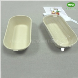Eco-Friendly Sugarcane Pulp 850ml Package Box With Lid -100% Biodegradable Microwavable Lunch Box Food Packaging Box