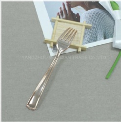 Disposable Rose Gold Plastic Spoon Fork Knife Cutlery Set Wholesale High Quality 3 In 1 Cutlery Set Flatware Set