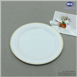 9 Inch Fancy Hot-Stamp Plate,Elegant 10.25 Inch Party Plate,Single Use Dinnerware,Good Price Factory Injection Plate